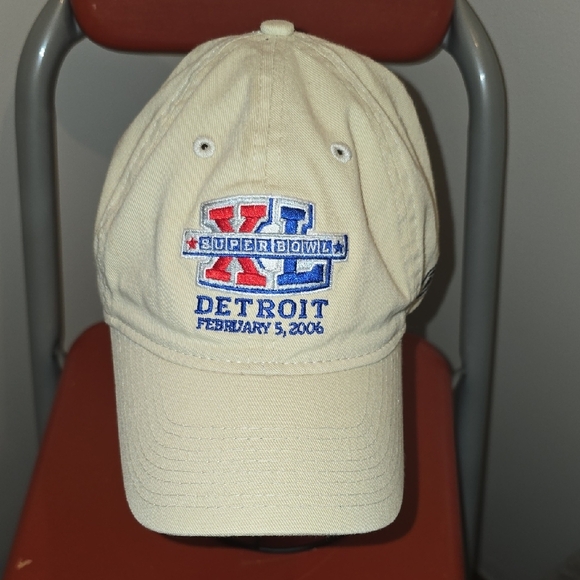Reebok Cream Super Bowl XL Detroit Hat - Picture 1 of 6
